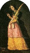 Francisco de Zurbaran st, apolonia oil painting on canvas